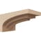 Ekena Millwork 5"W x 10"D x 5"H Wide Rockford Rough Cedar Woodgrain TimberThane Corbel, Primed Tan CORUR05X10X05ROCRCPR - alternate 1